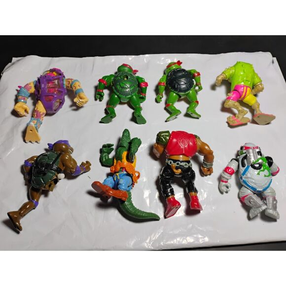 Lot of 8 Vintage Teenage Mutant Ninja Turtles Broken Figures Good For Parts - Picture 7 of 13
